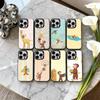 M-Mokey C-Curious-S G-Georges Handyhülle Für iPhone17,16,15,14,13,12,11 Plus,Pro Max Schwarze Candy Silberne Handyhülle