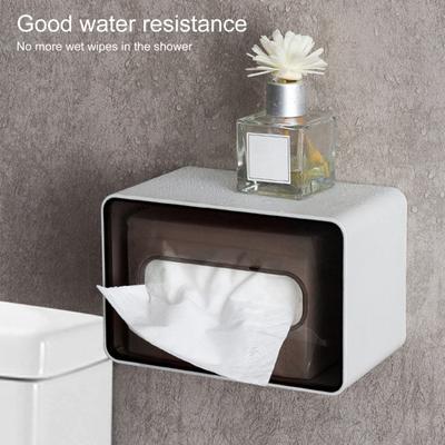 Scaffale per fazzoletti Antipolvere Forniture per la casa Grande appiccicosità Dispenser per fazzoletti di forma oblunga e rotonda Comodo a prova di umidità