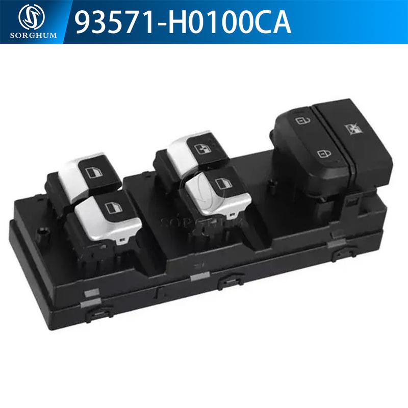 93571-H0100CA Front Left Window Lefter Control Switch with Red Light For Kia For Rio 2017 2018 93571-H0100 93571-H0100CA