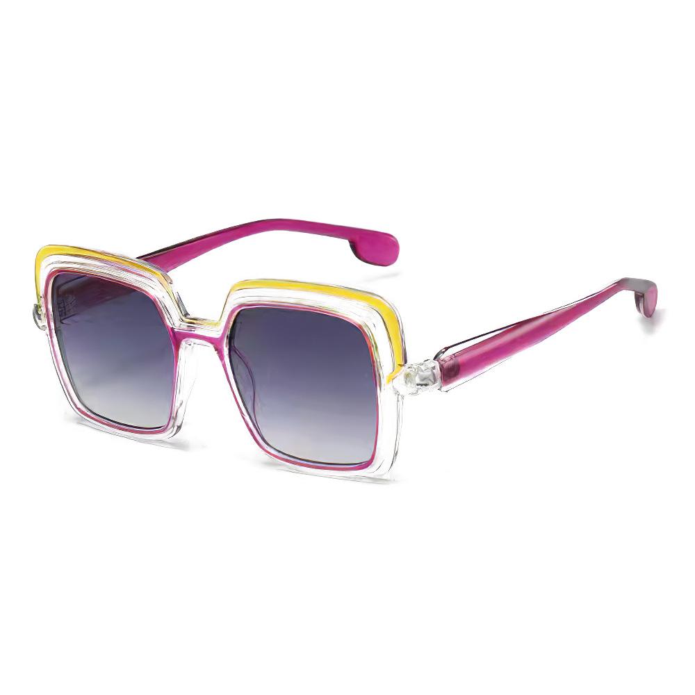 Double Frame Transparent Frame Sunglasses For Women Personalized Accessories Light Luxury Avant-Garde Design Sunglasses Women