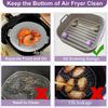 Airfryer Silicone Basket Reusable Baking Tray Silicone Mold for AirFryer Pizza Fried Chicken Basket Air Fryer Liners Accessories