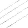[Sears] Azuki 4-sided cut chain necklace, silver (sv 925), 1.2mm width, 40cm
