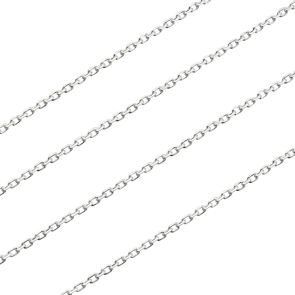 [Sears] Azuki 4-sided cut chain necklace, silver (sv 925), 1.2mm width, 40cm