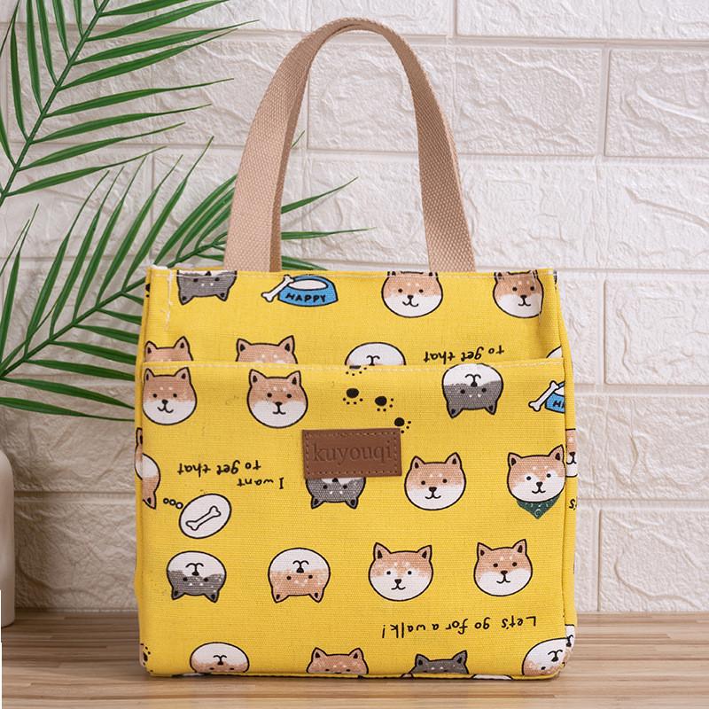 Style Canvas Lunch Tote With Heat Retention For Work And School