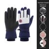 Guanti da sci invernali unisex: Foderato in Velluto, Touchscreen, Antivento e Antifreddo per Sport all'Aperto
