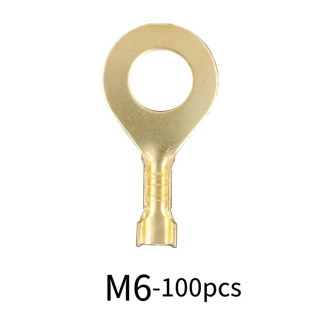 M3/M4/M5/M6/M8/M10 Ring-Terminal Wire Quick Connector Terminal Brass Crimp Terminal Assorted Kit