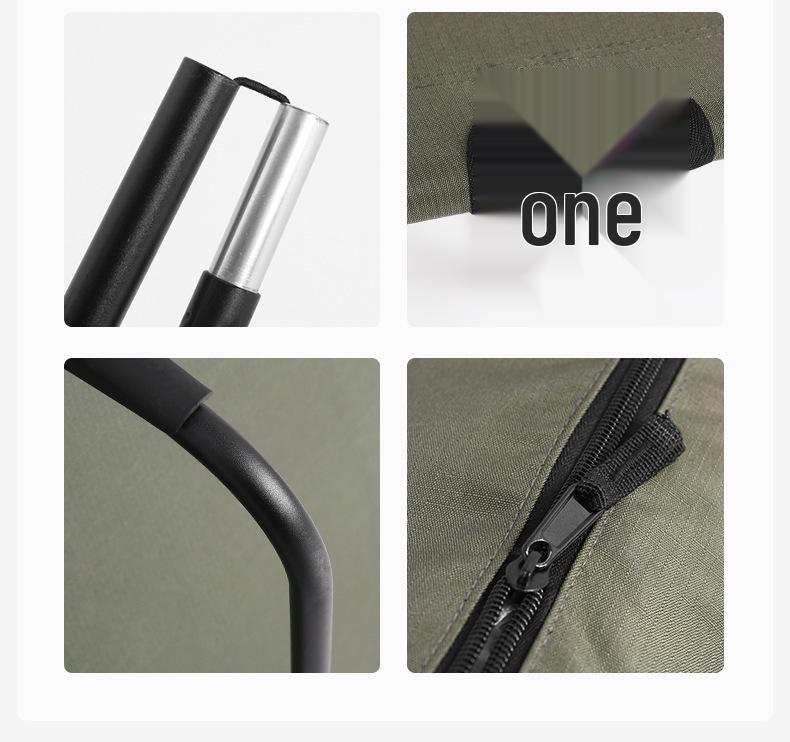 Ultralight Portable Military Cot: Aluminum Alloy Folding Bed for Single Person Camping