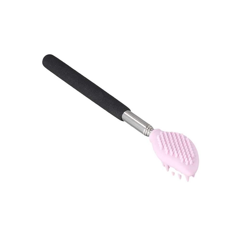 Telescopic Backscratcher Extendable Back Scratcher Nose cleaning Scrubber Silicone Massage Brush