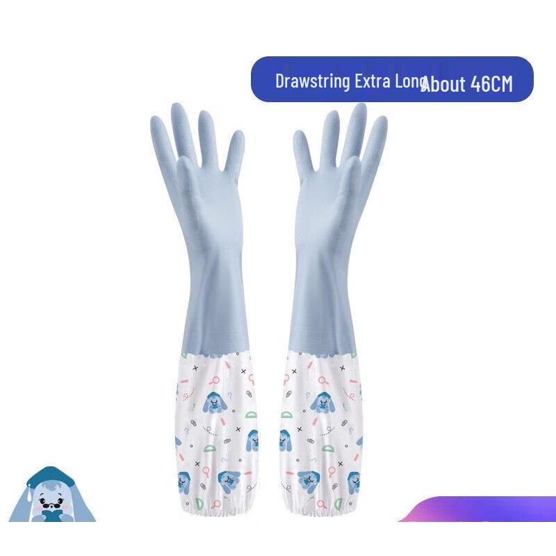 JINGRX Plush Lined Waterproof Household Gloves