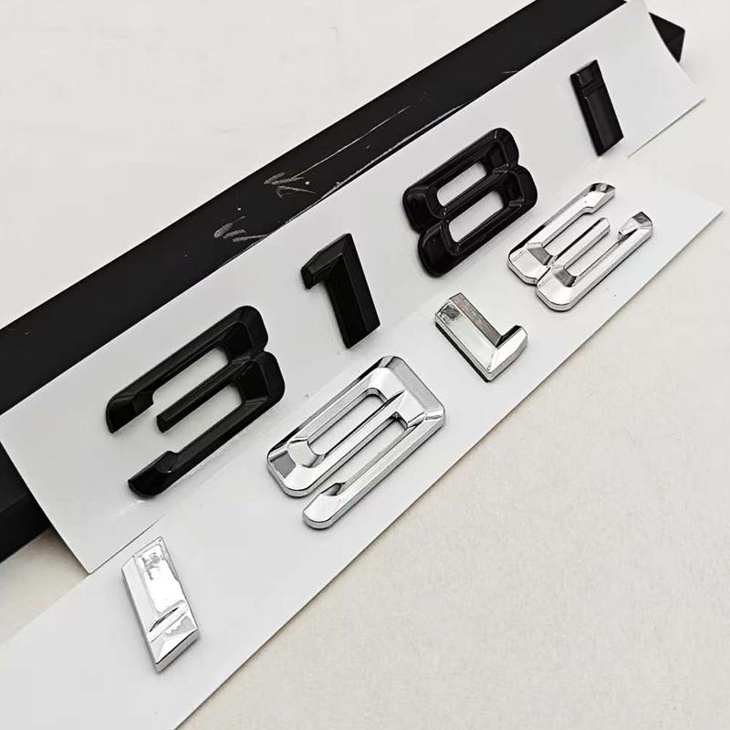Logo Stile Auto 3D ABS Cromato Nero 316i 318i Emblema Baule Posteriore Adesivo Per BMW Serie 3 E36 E46 Accessori Auto