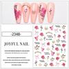 Retro Watercolor Rose & Butterfly Nail Stickers