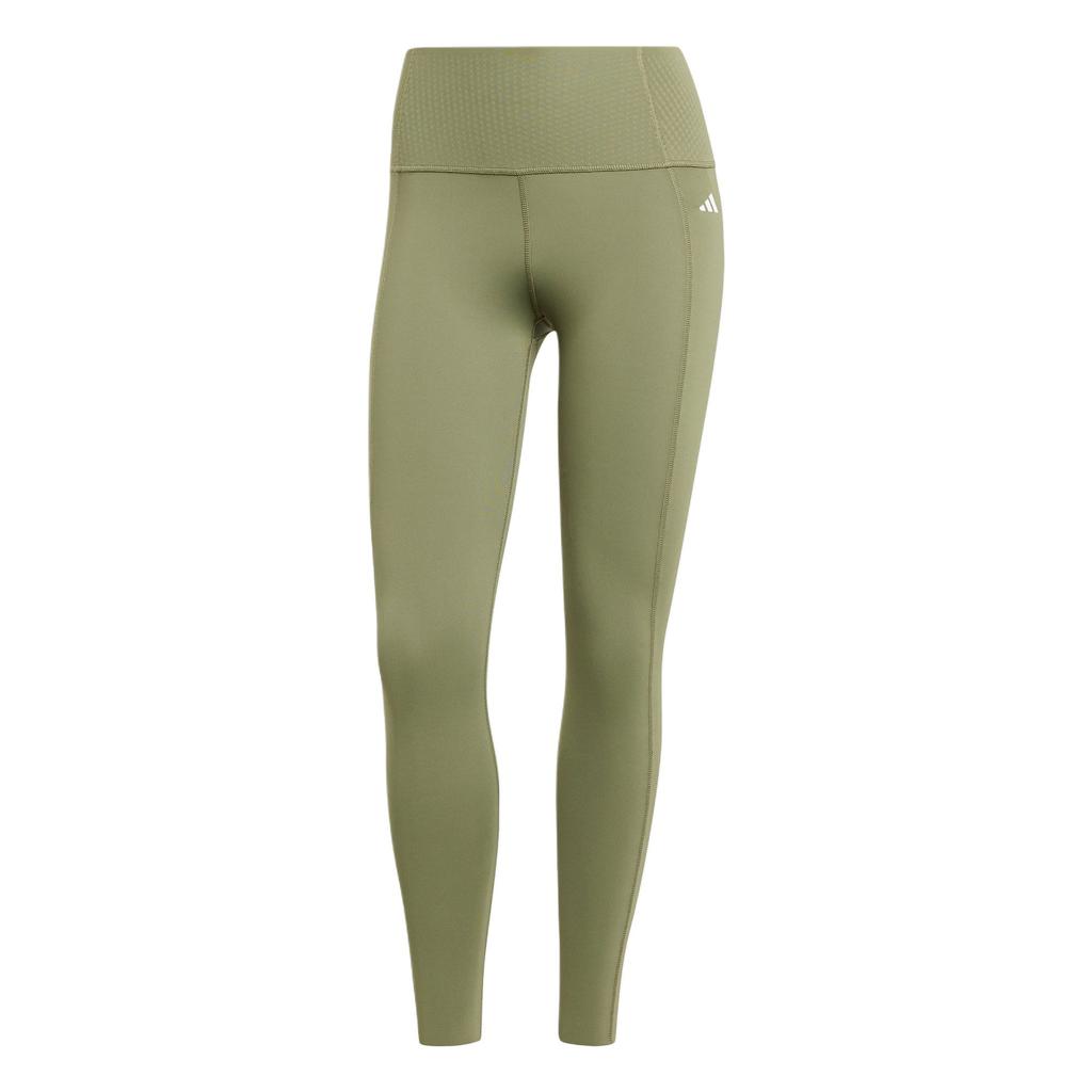 Adidas Opme Power Quick-Dry Tight Yoga Fitness Training Cropped Pants Women Bottoms Olive-Green JN3229