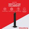 Wentylator kolumnowy podłogowy z pilotem 55W KLAUSBERG KB-7876