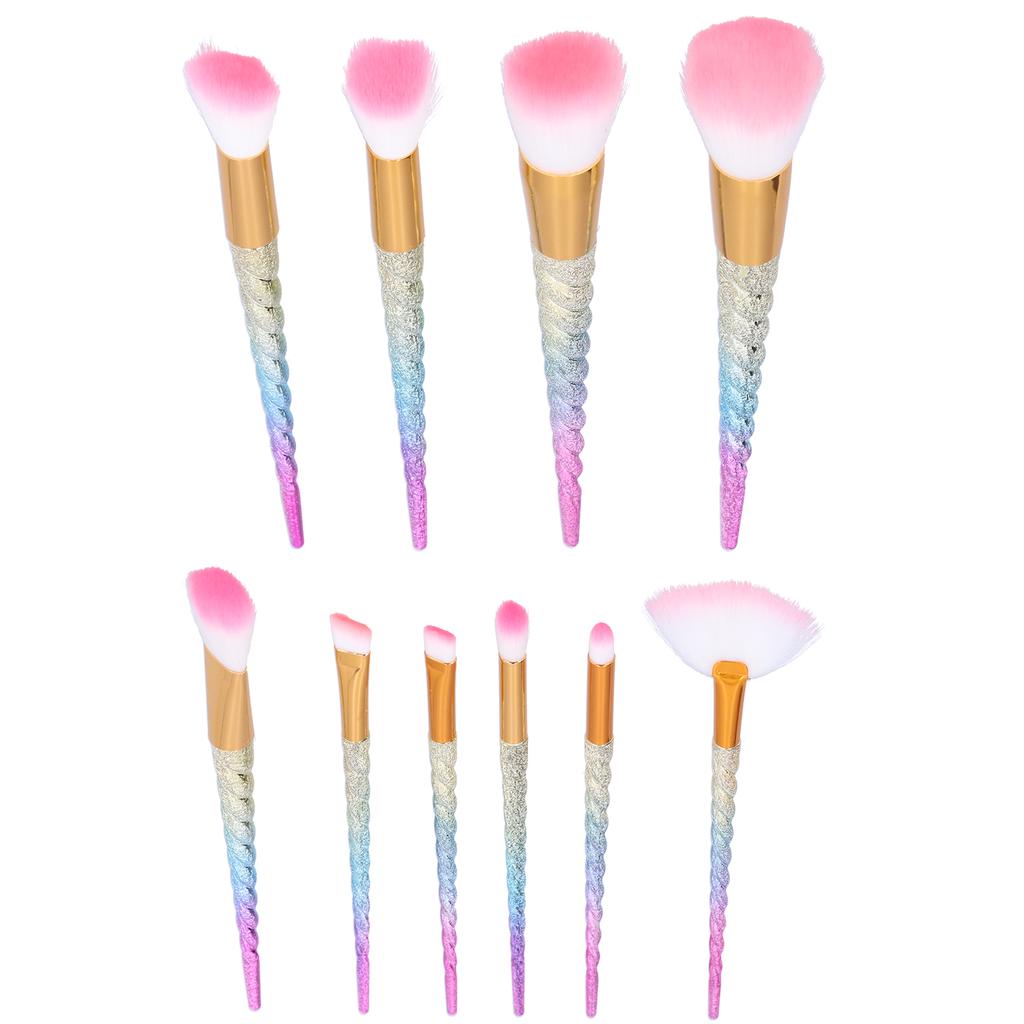 Buy 10pcs Loose Powder Blusher Brush Travel Portable Soft Hair Cosmetic