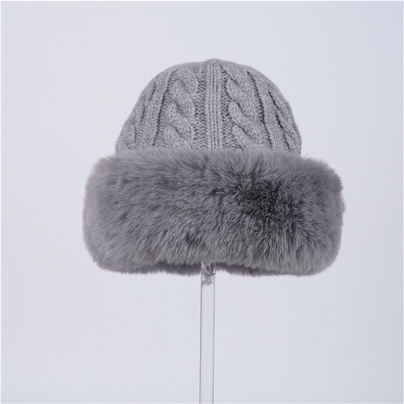 Winter Hat Female Cute Antlers Hairball Ear Protectors Plush Hat Christmas Thickened Northeast Lei Feng Hat Cycling Hat