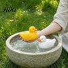 Landscaping Duck for Garden Pools Floating Resin Figurine Realistic Yellow Statue Simulation Animal Ornament Fish Tanks Outdoor Pond Garden Lawn,