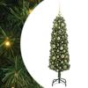 Artificial Christmas Tree with 150 LEDs and Stand Green 120 Cm