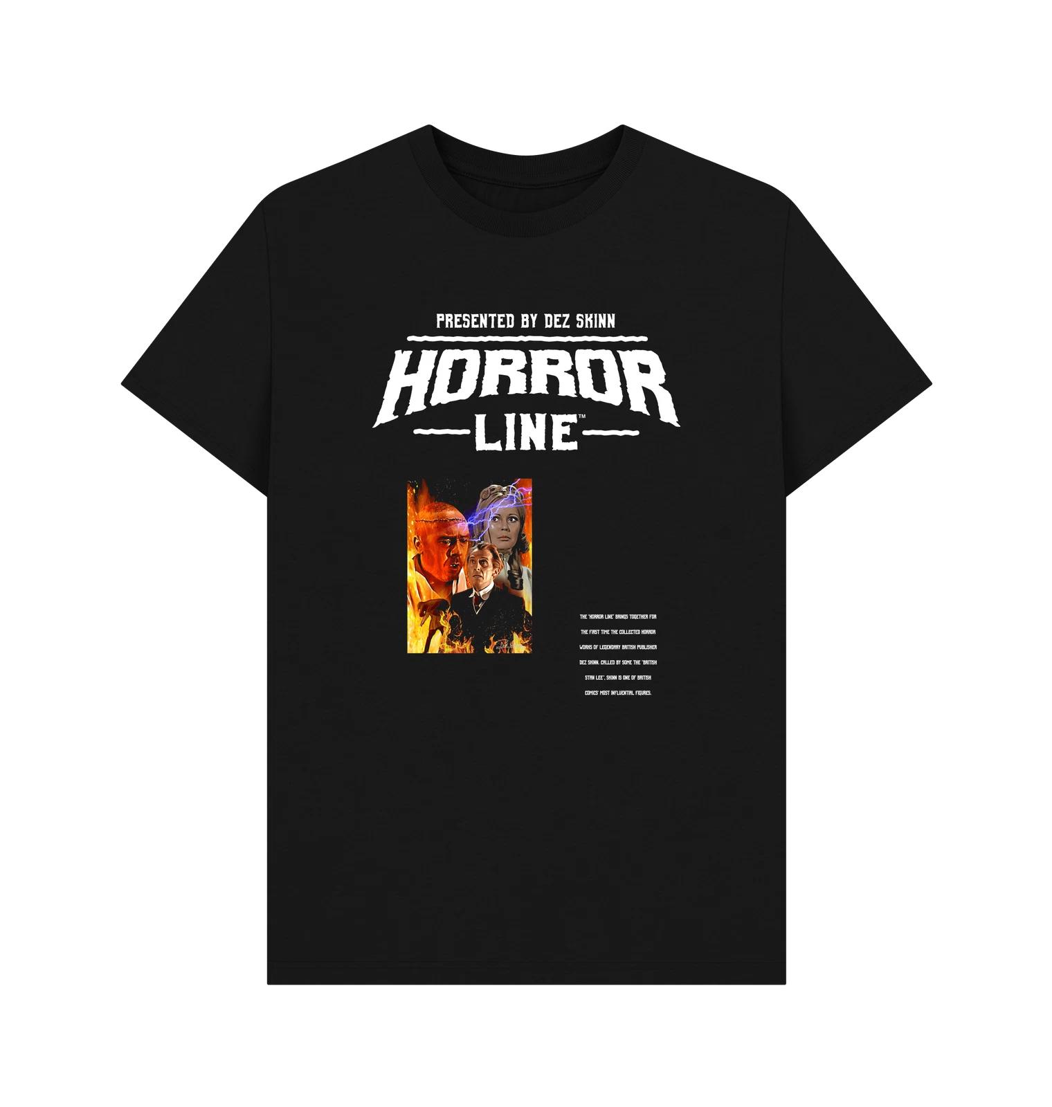 PREMIUM OFFICIAL Horrorline Horrorline Destroy Frankenstein Graphic Black T-S... M