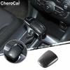 Gear Shift Knob Cover Sticker Head Trim for Dodge Challenger 2015+ Carbon Fiber