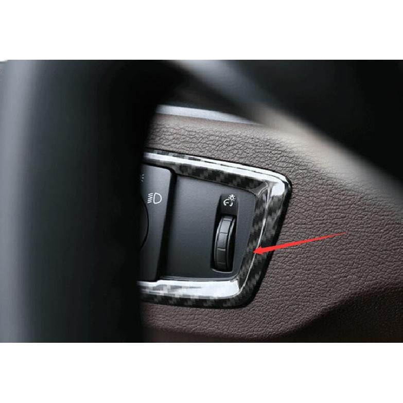 Fit For BMW X1 F48 2016-2022 ABS Carbon Fiber Function Control Button Frame Trim