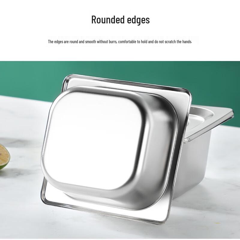 Commercial Rectangular Stainless Steel Food Pan