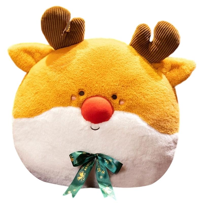 Festivo Natale Babbo Natale Pupazzo di Neve Cuscino Schienale Super Morbido Cotone PP Cuscino da Abbraccio Soggiorno Camera da Letto Decorazione
