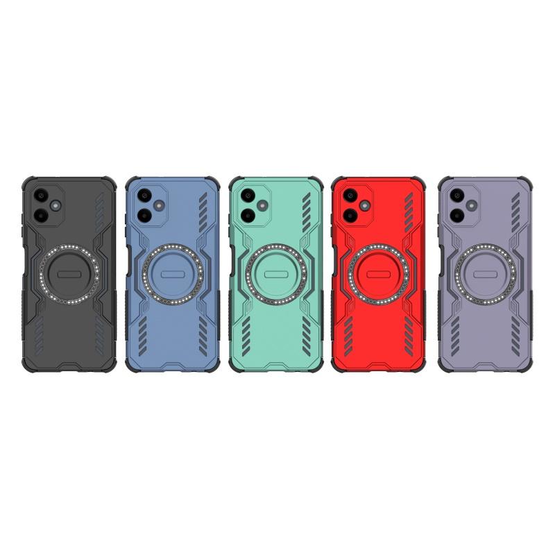 Magnetic Luxury Armor Shockproof Case For Samsung A06 Capas Luxury Colour Hard Shockproof Circular Magnetic Samsung Galaxy A06