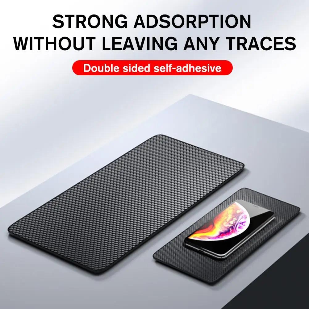 New Car Dashboard Sticky Black Anti-Slip PVC Mat Auto Phone Holder Non-Slip Sticky Gel Pad 3 Size Are Black