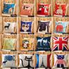 Stylish Square Cartoon Animal Cushion Covers With Lion Cat Deer Prints For Home Decor