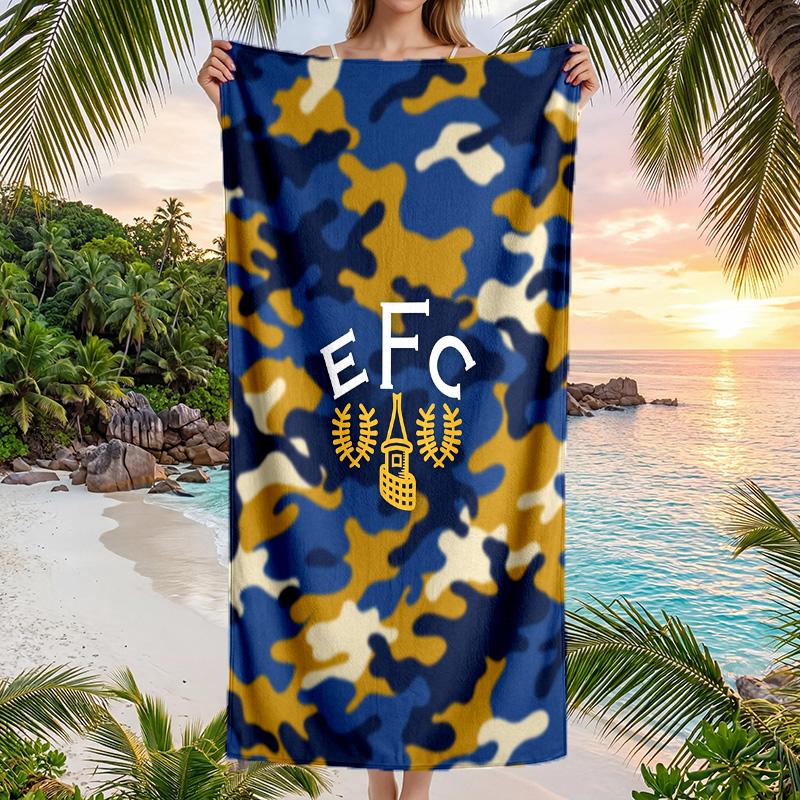 Everton Football Beach Towel Soft Microfiber Summer Towel Quick Dry Absorbent Towel for Beach Swimming Pool Travel
