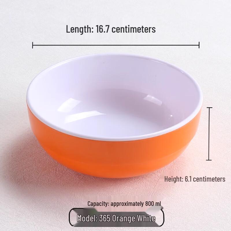 SPSR Commercial Melamine Douli Bowls (10-Pack)