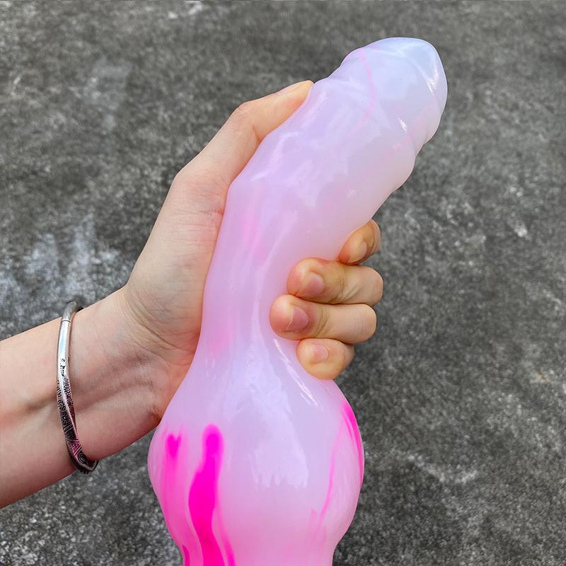 Ogromne Dildo Miękki Silikonowy Penis Zabawka dla Kobiet Kobiecy Masturbator Przyssawka Zabawki Analne