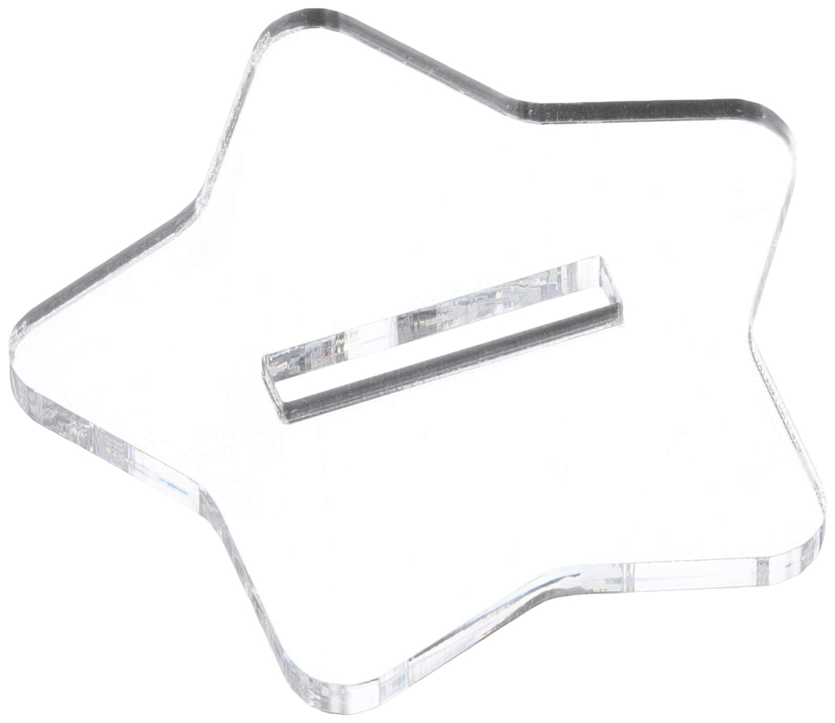 

Coade Acrylic Keychain Rubber Star Shape CONC-CO49 Stand, Single,