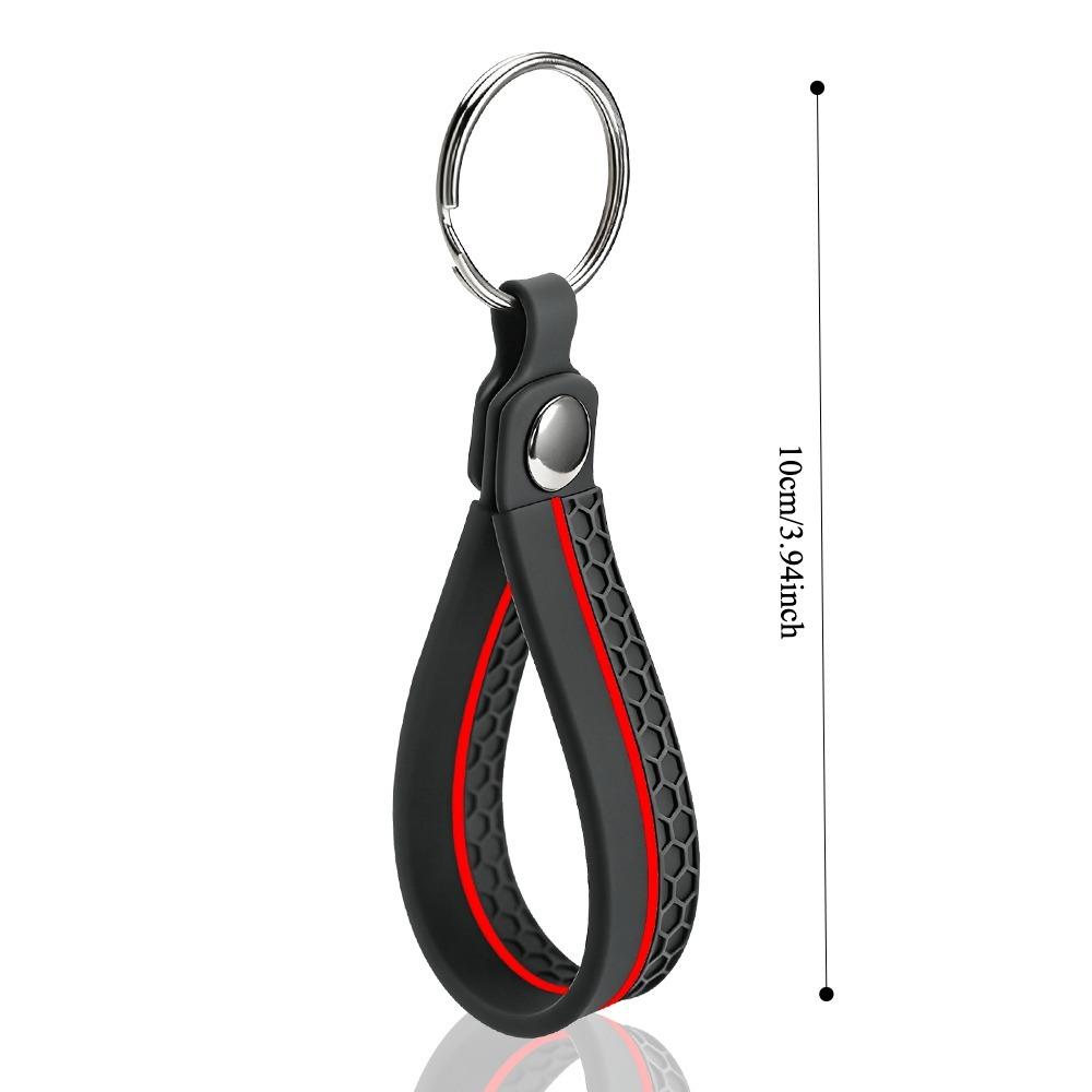 Silicone Car Key Cover Fob Case with Keychain for Dodge Charger Challenger, Fits Jeep Charger Challenger Dart Journey Durango Grand Caravan Chrysler