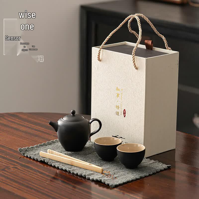 Black Pottery Chinese Tea Set