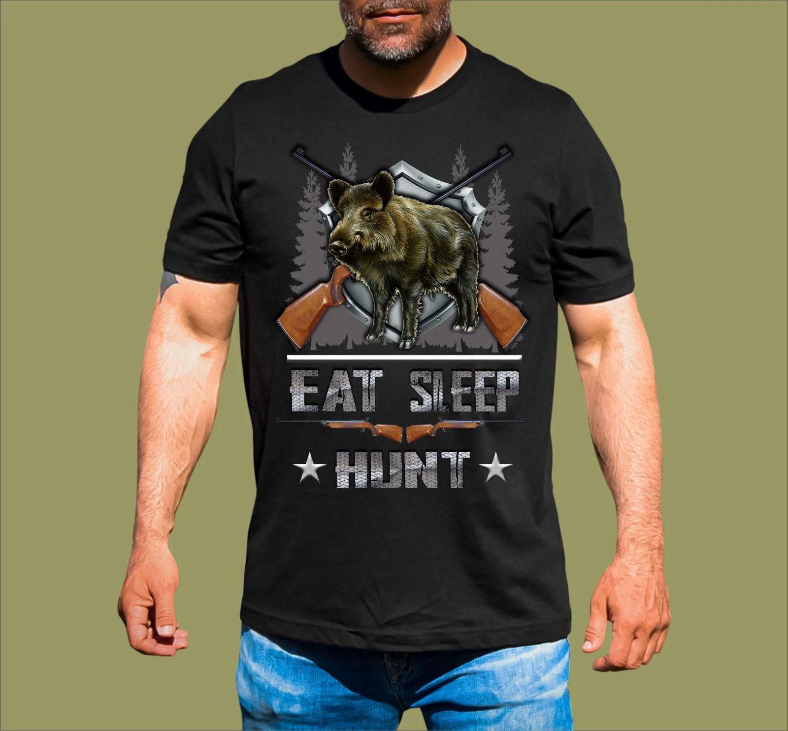 EAT SLEEP HUNT WILD BOAR T-SHIRT XL