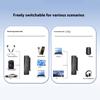 Bluetooth-compatible Wireless Adapter 3.5mm Portable Sound Adapter Low Latency Wireless Transmitter for Music Streaming