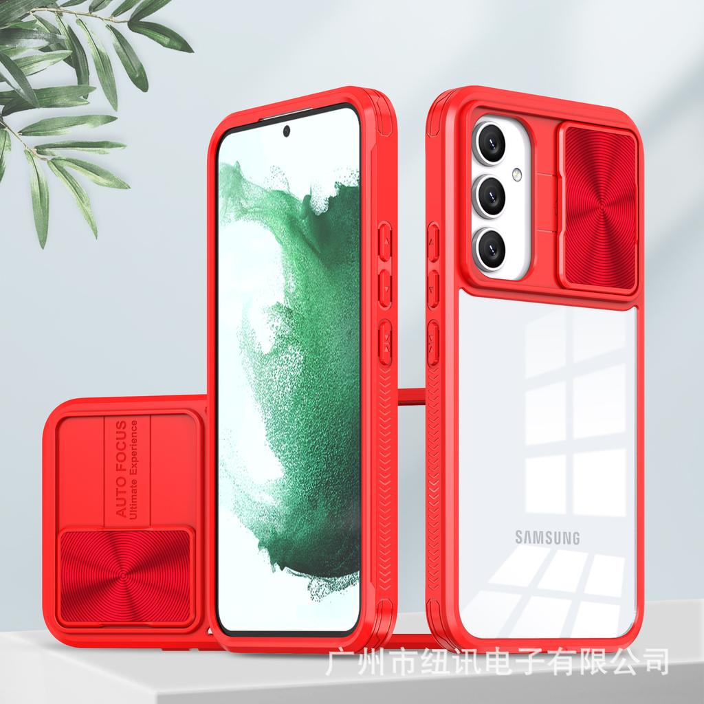 Ακρυλική θήκη κάμερας για Samsung Galaxy A55 A35 A25 A15 A05 A05S A54 A34 A24 A14 A53 A33 A23 A13 A52 S24 Ultra S23 FE S22 Διαφανής θήκη