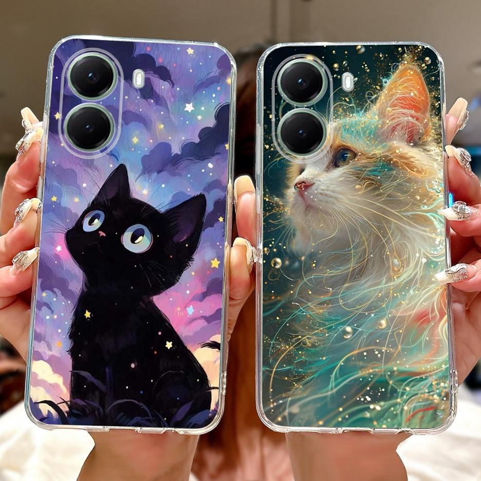 Für Xiaomi Poco X7 Pro 5G Hülle Stylische Bemalte Abdeckung Klare Silikon Weiche TPU Handyhülle Für Xiaomi Poco X7 Pro X7Pro Hülle Coque