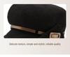 Korean Style Face-Slimming Octagonal Beret for Large Heads - Fashionable, Versatile, Small-Brim Fisherman Hat for Spring and Autumn