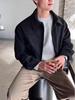 Men's High-End Velvet-Lined Short Jacket - Trendy Lapel Style for Spring and Autumn