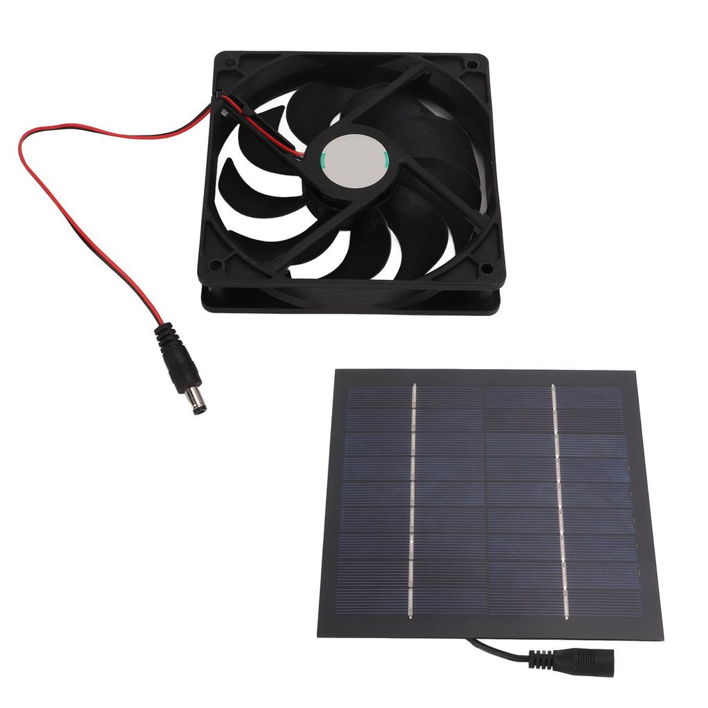 10W Solarbetriebenes Paneel Abluftventilator Mini Ventilator Wasserdicht für Wohnmobil Yacht Gewächshäuser Tierhäuser Hühnerställe