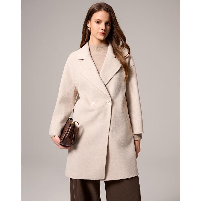 Sisui Nianhua Women's Elegant Wool Blend Coat