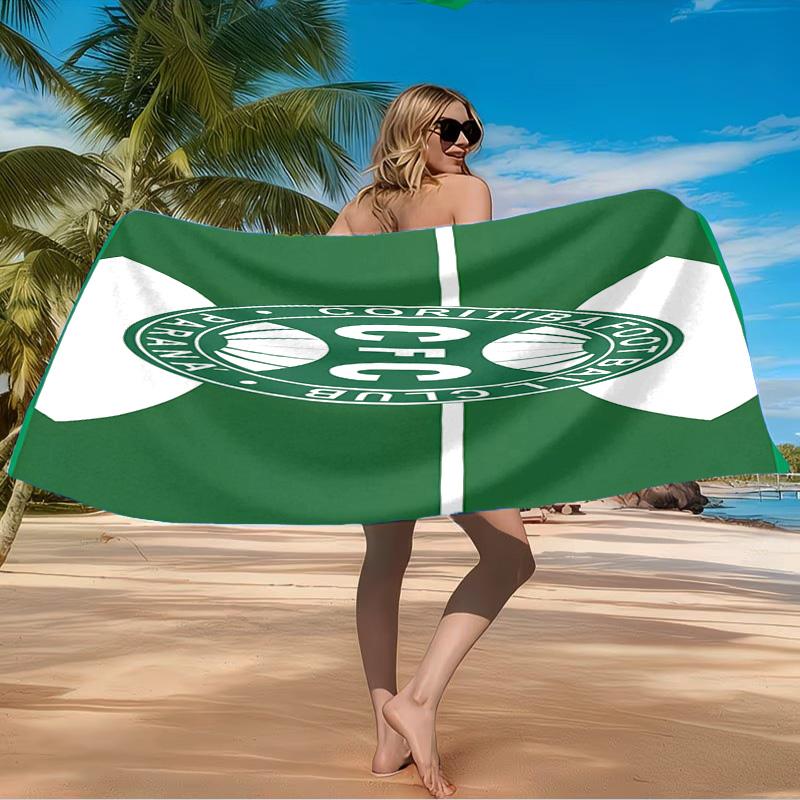 Coritiba Football Club Return Beach Towel Microfiber Beach Towel, Lightweight and Quick-Dry, for Summer Travel, Swimming Pool Fan Birthday Gift