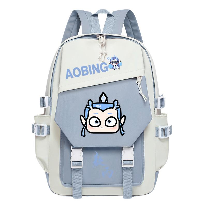 2025 High-value and large-capacity Aobing surrounding Nezha 2 printing leisure students to reduce the burden of schoolbags and backpacks