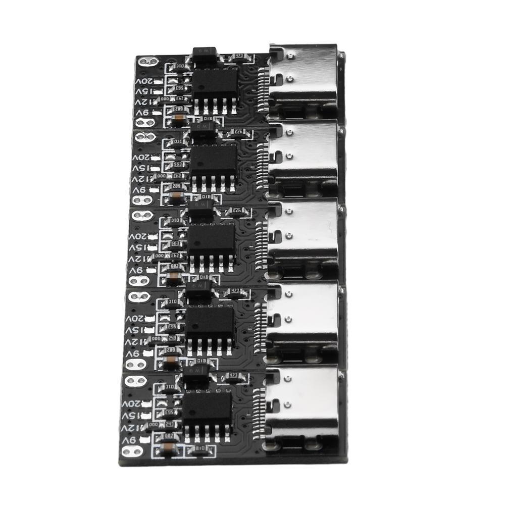 5pcs Type C PD2.0 PD3.0 Fast Charge Trigger Polling Detector USB Boost Power Supply Change Module Charger Board diymore