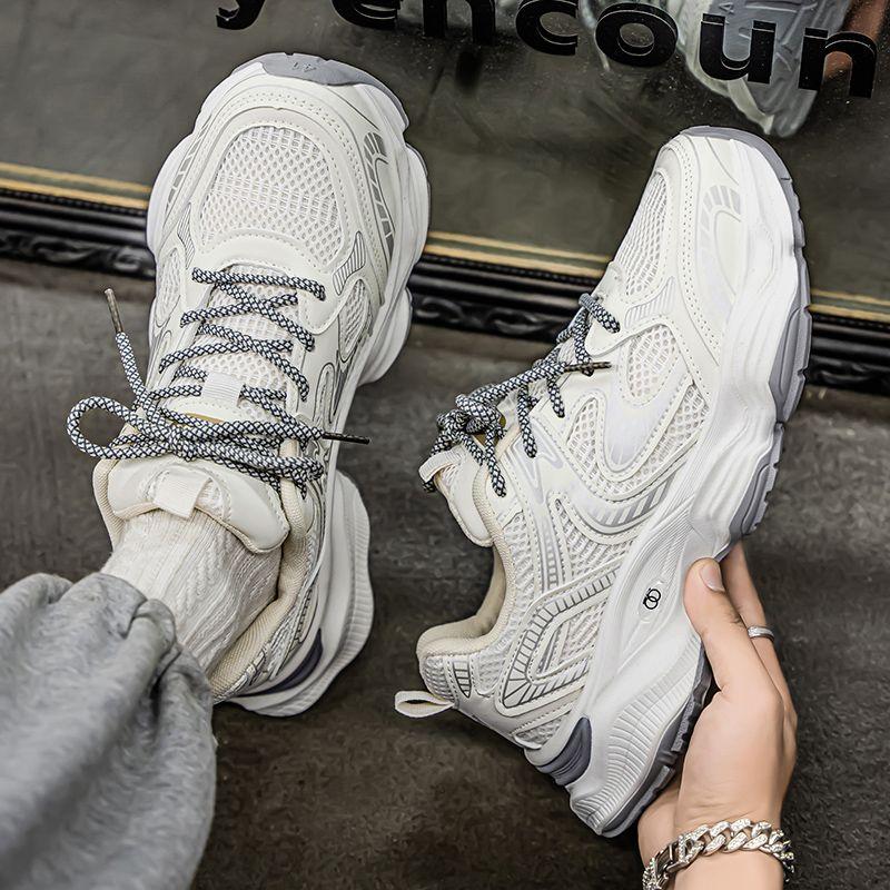 Fashion Black Male Sports Shoes Low-Top Mesh Upper Outdoor Running Original Fashion Deals Summer Sale High Quality Men's Casual Sneakers