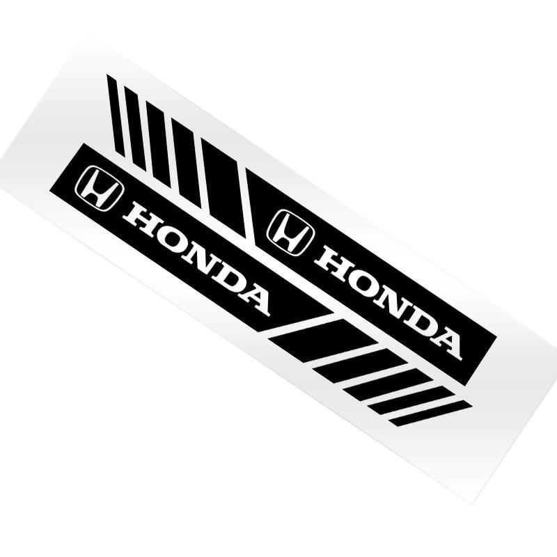 2Pcs Car Stripe Stickers Rearview Mirror Reflective Vinyl Decals Decoration For Honda Fit Mugen Insight Type S R VTEC DOHC Modulo Vezel Legend RR Si