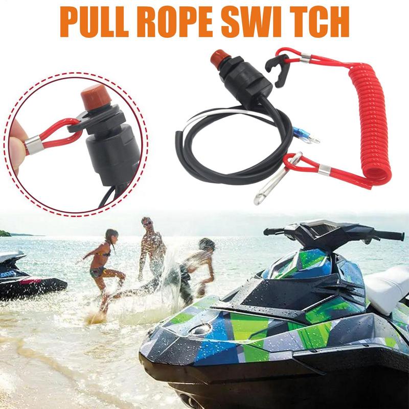 Urgency Switches For Boat Long-Lasting Waterproof Safe Snowmobile Tether Boating Equipment Powersports Starters For Cycling