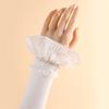 Lace Ruffles Lace Sleeves Long Elastic Lolita Cuffs Vintage Arm Covers  for Women